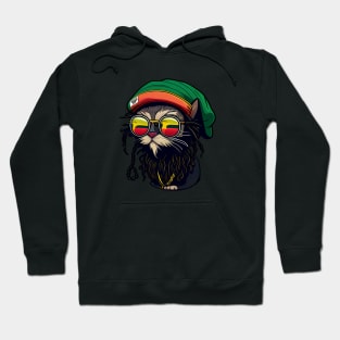 Rasta dreadlocks cat Hoodie